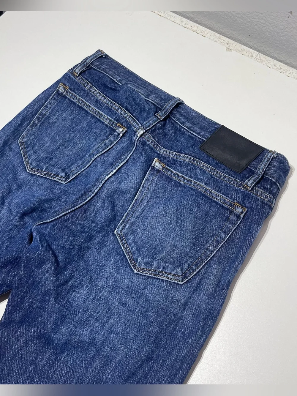Banana Republic Selvedge Jeans Mens 31x32 Organic Cotton Blue Slim Denim Pants - Picture 11 of 11